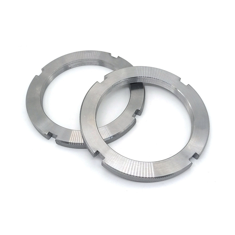 పూర్తిగా థ్రెడ్ స్లాట్డ్ రౌండ్ గింజలు