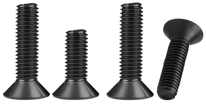 High strength flat head hex screw