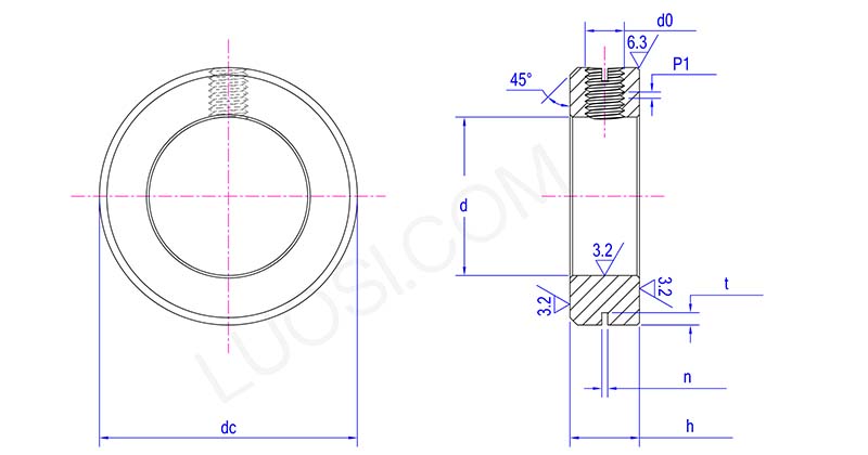 Set Screw Collar Set Screw Collar