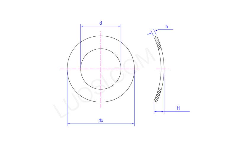 DIN137A Curved Metric Spring Washer