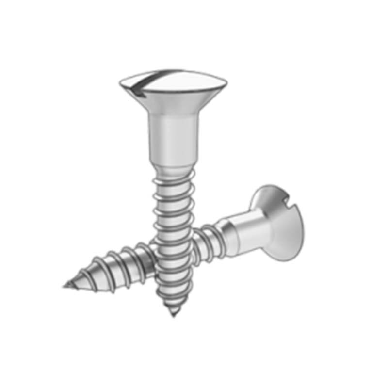 స్లాట్డ్ రైజ్డ్ కౌంటర్సంక్ హెడ్ వుడ్ స్క్రూ